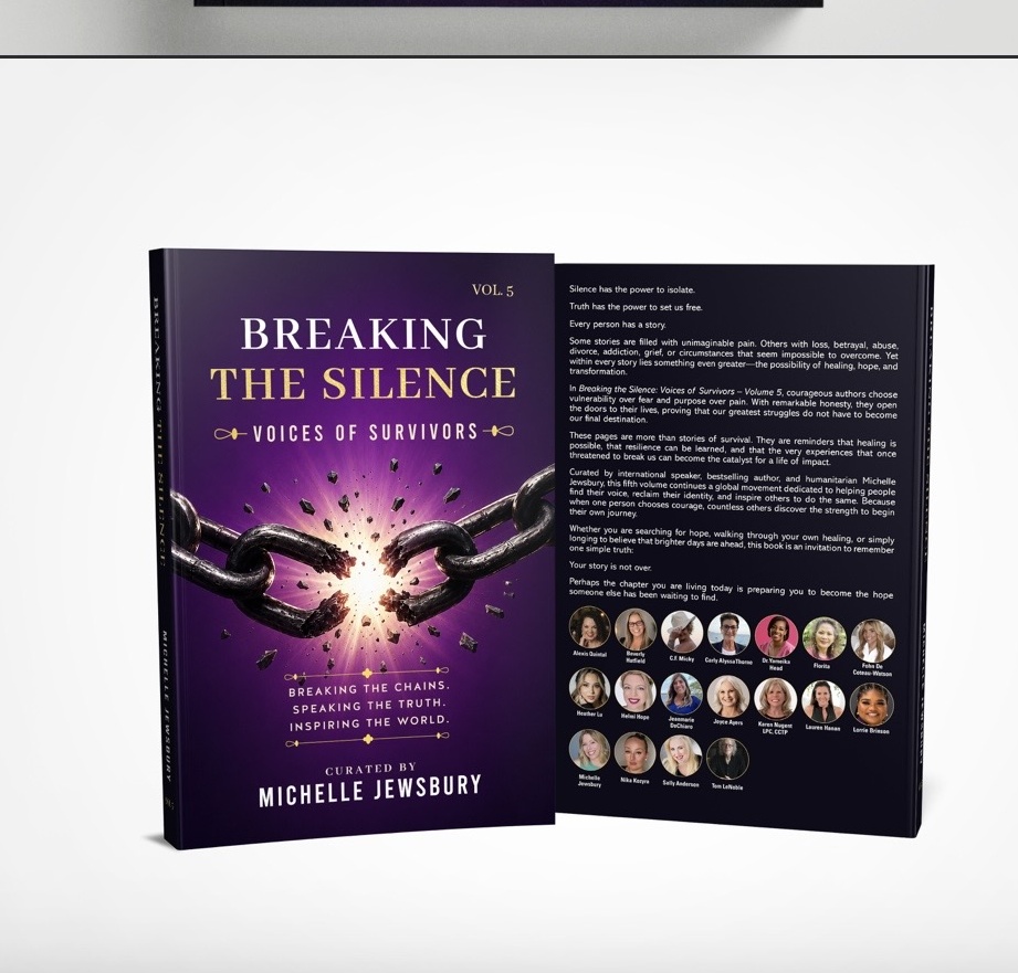 Front and back covers of Breaking the Silence: Voices of Survivors, Vol. 5